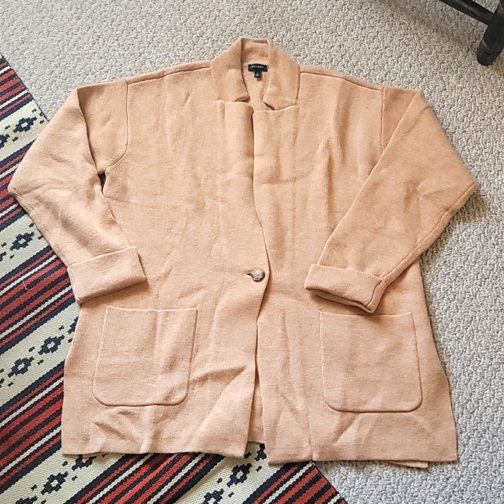 Talbot Wool Blend One Button Cardigan
